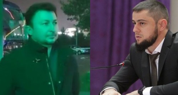 Ruslan Sadykov (on the left) and Akhmed Dudaev. Collage by the "Caucasian Knot". Screenshot of the video https://grozny.tv/news/main/40680, https://www.grozny-inform.ru/news/society/119917/ Ruslan Sadykov (on the left) and Akhmed Dudaev. Collage by the "Caucasian Knot". Screenshot of the video https://grozny.tv/news/main/40680, https://www.grozny-inform.ru/news/society/119917/