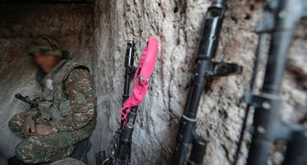 A soldier of the army of Nagorno-Karabakh. Photo: REUTERS/Stringer A soldier of the army of Nagorno-Karabakh. Photo: REUTERS/Stringer