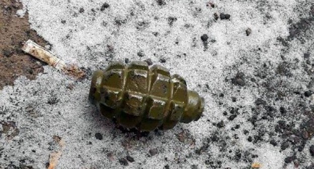 A hand grenade. Photo: press service of Rosgvardia A hand grenade. Photo: press service of Rosgvardia