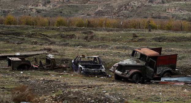 At the scene of the fighting in Nagorno-Karabakh. December 2020. Photo by Aziz Karimov for the "Caucasian Knot" At the scene of the fighting in Nagorno-Karabakh. December 2020. Photo by Aziz Karimov for the "Caucasian Knot"