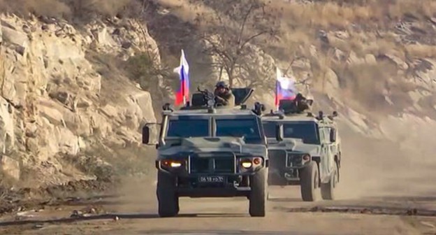 Peacemakers in the Lachin Corridor. Photo by the press service of the Russian Ministry of Defence http://mil.ru/russian_peacekeeping_forces/media/photo/gallery.htm?id=84438@cmsPhotoGallery Peacemakers in the Lachin Corridor. Photo by the press service of the Russian Ministry of Defence http://mil.ru/russian_peacekeeping_forces/media/photo/gallery.htm?id=84438@cmsPhotoGallery