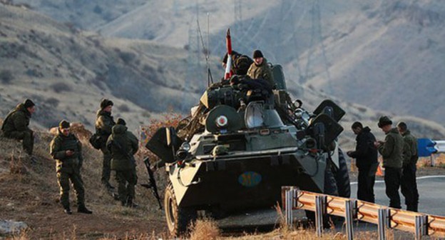 Russian peacekeepers. Nagorno-Karabakh. November 2020. Photo: REUTERS/Gleb Garanich Russian peacekeepers. Nagorno-Karabakh. November 2020. Photo: REUTERS/Gleb Garanich