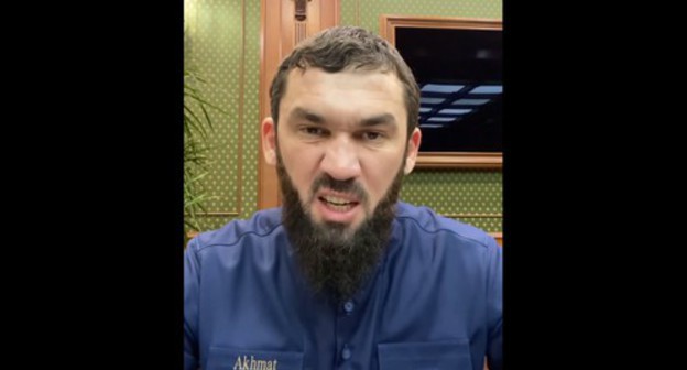Magomed Daudov, Speaker of the Chechen Parliament. Screenshot of the post on Daudov's Instagram https://www.instagram.com/p/CJbM0e9qpf2/ Magomed Daudov, Speaker of the Chechen Parliament. Screenshot of the post on Daudov's Instagram https://www.instagram.com/p/CJbM0e9qpf2/