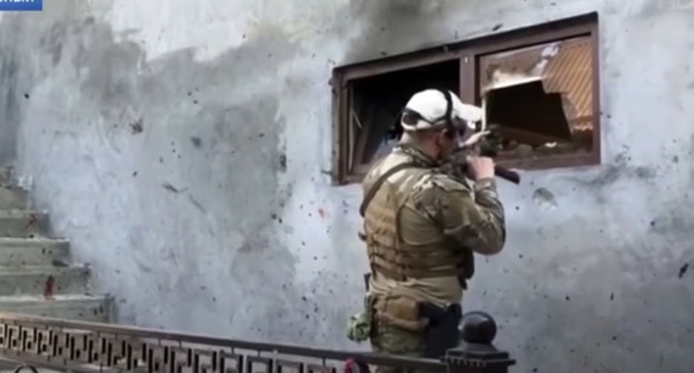 Special operation in Grozny, October 13, 2020. Screenshot: https://www.youtube.com/watch?v=vvqkunIRxIc&feature=emb_logo Special operation in Grozny, October 13, 2020. Screenshot: https://www.youtube.com/watch?v=vvqkunIRxIc&feature=emb_logo