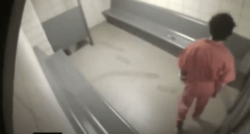 Djokhar Tsarnaev in a prison cell. Screenshot: https://www.youtube.com/watch?v=fbQUYe2oP6I Djokhar Tsarnaev in a prison cell. Screenshot: https://www.youtube.com/watch?v=fbQUYe2oP6I