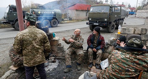 Armenian soldiers. Nagorno-Karabakh, November 2020. Photo: REUTERS/Stringer Armenian soldiers. Nagorno-Karabakh, November 2020. Photo: REUTERS/Stringer