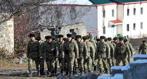 Azerbaijani soldiers in Kelbajar. Photo by Aziz Karinmov for the "Caucasian Knot" Azerbaijani soldiers in Kelbajar. Photo by Aziz Karinmov for the "Caucasian Knot"