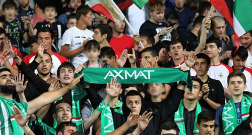 Fans of the "Akhmat" Football Club. Photo by the press service of the "Akhmat" FC http://www.fc-akhmat.ru/ Fans of the "Akhmat" Football Club. Photo by the press service of the "Akhmat" FC http://www.fc-akhmat.ru/