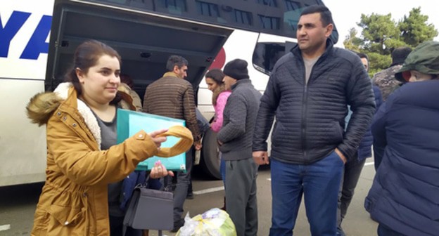Residents of Nagorno-Karabakh return from Yerevan to Stepanakert, January 2021. Photo by Alvard Grigoryan for the Caucasian Knot Residents of Nagorno-Karabakh return from Yerevan to Stepanakert, January 2021. Photo by Alvard Grigoryan for the Caucasian Knot