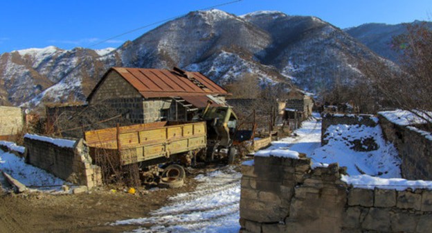 A house in the centre of Kalbajar, January 2021. Photo by Aziz Karimov for the Caucasian Knot A house in the centre of Kalbajar, January 2021. Photo by Aziz Karimov for the Caucasian Knot