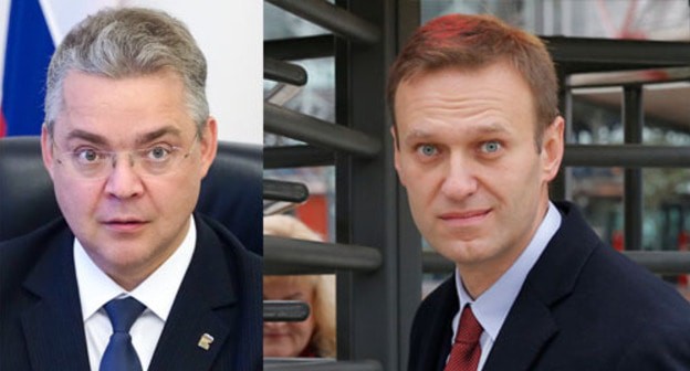 Vladimir Vladimirov (left) and Alexei Navalny. Collage by the Caucasian Knot. Photo: T. Barybina https://ru.wikipedia.org/ REUTERS/Vincent Kessler Vladimir Vladimirov (left) and Alexei Navalny. Collage by the Caucasian Knot. Photo: T. Barybina https://ru.wikipedia.org/ REUTERS/Vincent Kessler