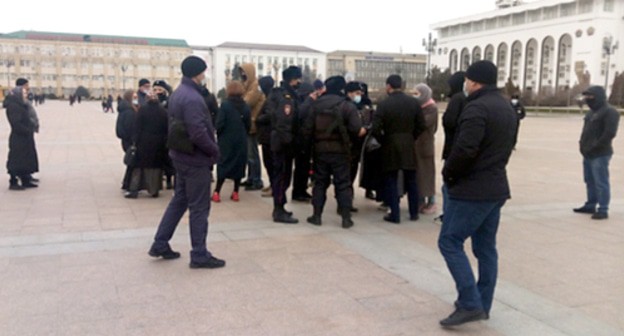 Protest action in Makhachkala, January 31, 2021. Photo by Rasul Magomedov for the Caucasian Knot Protest action in Makhachkala, January 31, 2021. Photo by Rasul Magomedov for the Caucasian Knot