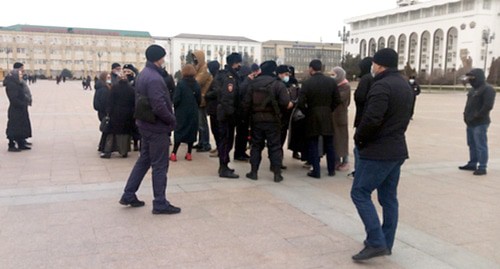 Protest action in Makhachkala, January 31, 2021. Photo by Rasul Magomedov for the Caucasian Knot Protest action in Makhachkala, January 31, 2021. Photo by Rasul Magomedov for the Caucasian Knot