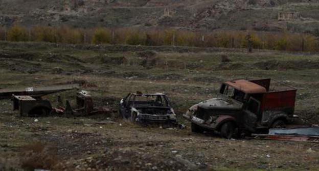 Damaged vehicles of the Armenian army. Nagorno-Karabakh, December 14, 2020. Photo by Aziz Karimov for the "Caucasian Knot" Damaged vehicles of the Armenian army. Nagorno-Karabakh, December 14, 2020. Photo by Aziz Karimov for the "Caucasian Knot"