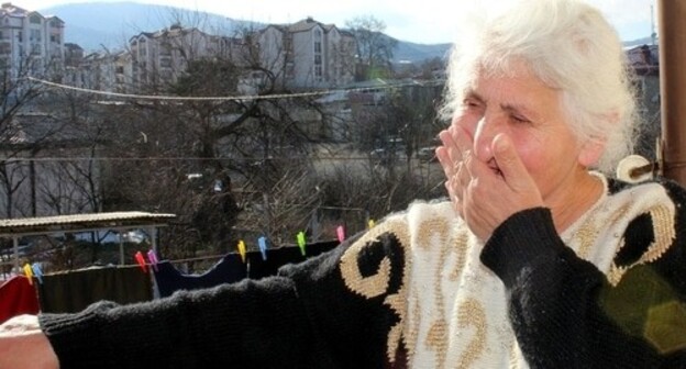 A refugee in the boarding house for elderly persons. Stepanakert, March 2, 2021. Photo by Alvard Grigoryan for the "Caucasian Knot" A refugee in the boarding house for elderly persons. Stepanakert, March 2, 2021. Photo by Alvard Grigoryan for the "Caucasian Knot"
