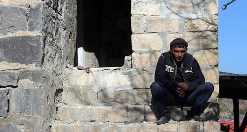 Resident of one of the territories of Nagorno-Karabakh that came under Azerbaijan's control, November 16, 2021. Photo by Armine Martirosyan for the Caucasian Knot Resident of one of the territories of Nagorno-Karabakh that came under Azerbaijan's control, November 16, 2021. Photo by Armine Martirosyan for the Caucasian Knot