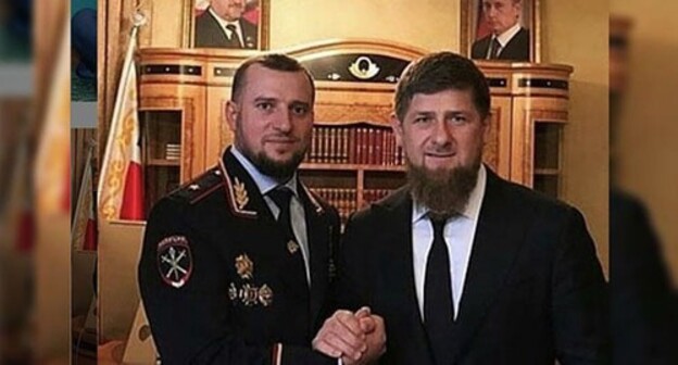 Apti Alaudinov and Ramzan Kadyrov. Photo: instagram.com/za_kra_apti054 Apti Alaudinov and Ramzan Kadyrov. Photo: instagram.com/za_kra_apti054