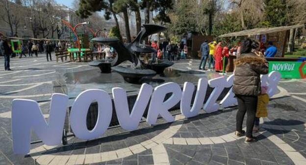 Novruz symbolic sign in Baku. Photo by Aziz Karimov for the Caucasian Knot Novruz symbolic sign in Baku. Photo by Aziz Karimov for the Caucasian Knot