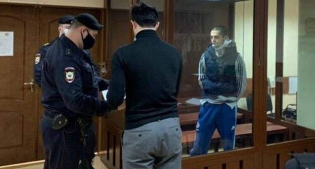 Said-Mukhammad Djumaev (on the right) in the courtroom. Photo by the press service of the Presnensky District Court Said-Mukhammad Djumaev (on the right) in the courtroom. Photo by the press service of the Presnensky District Court