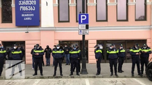 At the site of the protest action in Tbilisi. Screenshot of the webpage https://www.rustavi2.ge/ka/news/194219 At the site of the protest action in Tbilisi. Screenshot of the webpage https://www.rustavi2.ge/ka/news/194219