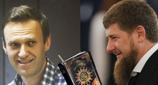 Alexei Navalny (left) and Ramzan Kadyrov. Collage made by the Caucasian Knot. Photo: REUTERS/Maxim Shemetov, REUTERS/Lindsey Wasson Alexei Navalny (left) and Ramzan Kadyrov. Collage made by the Caucasian Knot. Photo: REUTERS/Maxim Shemetov, REUTERS/Lindsey Wasson