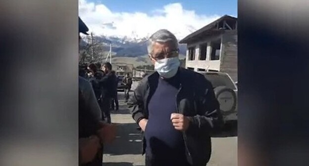 Residents of the Margaovit village have come to a street protest against mining developments, April 16, 2021. Screenshot: News.am Residents of the Margaovit village have come to a street protest against mining developments, April 16, 2021. Screenshot: News.am