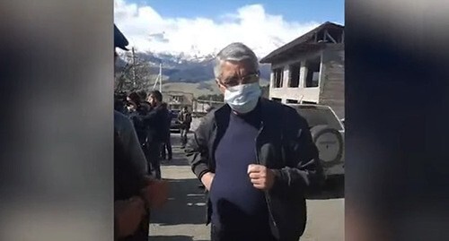 Residents of the Margaovit village have come to a street protest against mining developments, April 16, 2021. Screenshot: News.am Residents of the Margaovit village have come to a street protest against mining developments, April 16, 2021. Screenshot: News.am