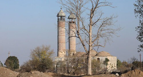 The intact mosque minarets in Agdam. November 24, 2020. Photo by Aziz Karimov for the "Caucasian Knot" The intact mosque minarets in Agdam. November 24, 2020. Photo by Aziz Karimov for the "Caucasian Knot"
