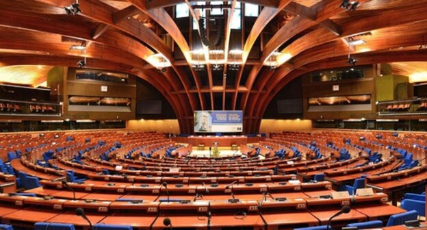 The chamber of the PACE in Strasbourg. Photo: Adrian Grycuk https://ru.wikipedia.org/wiki/Парламентская_ассамблея_Совета_Европы The chamber of the PACE in Strasbourg. Photo: Adrian Grycuk https://ru.wikipedia.org/wiki/Парламентская_ассамблея_Совета_Европы