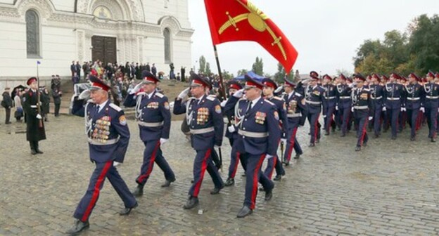 A Cossack column. Photo by the press service of the state-funded institution "Don Cossacks", Rostov region A Cossack column. Photo by the press service of the state-funded institution "Don Cossacks", Rostov region