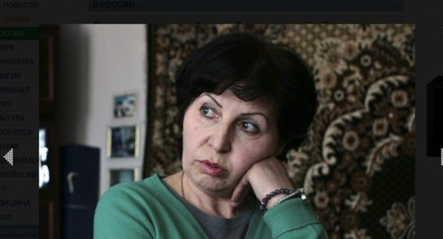 Ella Kesaeva. Screenshot of the video by the NEWSru.com https://www.newsru.com/russia/26Mar2018/beslan_putin.html Ella Kesaeva. Screenshot of the video by the NEWSru.com https://www.newsru.com/russia/26Mar2018/beslan_putin.html
