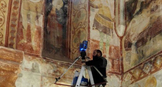 The reconstruction of the Gelati Monastery Complex. Photo: NATIONAL AGENCY FOR CULTURAL HERITAGE PRESERVATION OF GEORGIA / FB https://www.facebook.com/georgianheritage/photos/ms.c.eJw9zMEJADEMA8GODslWrLj~;xg4SnO~;ALtV0RUmRcvnjhV1oUIwHvsCB5gFMkujziEmS9KqNlT8SyhRq.bps.a.1491762550901443.1073742407.112117398865972/1491762910901407/?type=3&theater The reconstruction of the Gelati Monastery Complex. Photo: NATIONAL AGENCY FOR CULTURAL HERITAGE PRESERVATION OF GEORGIA / FB https://www.facebook.com/georgianheritage/photos/ms.c.eJw9zMEJADEMA8GODslWrLj~;xg4SnO~;ALtV0RUmRcvnjhV1oUIwHvsCB5gFMkujziEmS9KqNlT8SyhRq.bps.a.1491762550901443.1073742407.112117398865972/1491762910901407/?type=3&theater