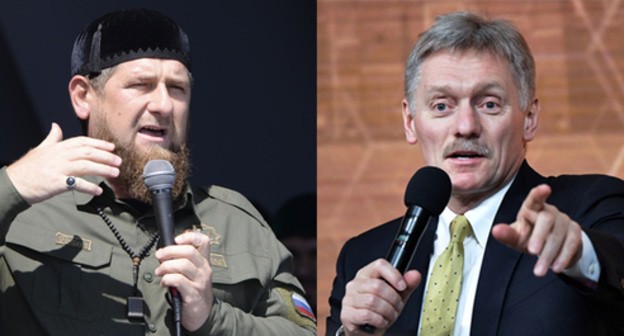 Ramzan Kadyrov (on the left) and Dmitry Peskov. Collage by the "Caucasian Knot". Photos: REUTERS/Said Tsarnayev, Sputnik/Alexei Nikolsky/Kremlin via REUTERS Ramzan Kadyrov (on the left) and Dmitry Peskov. Collage by the "Caucasian Knot". Photos: REUTERS/Said Tsarnayev, Sputnik/Alexei Nikolsky/Kremlin via REUTERS