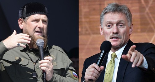 Ramzan Kadyrov (on the left) and Dmitry Peskov. Collage by the "Caucasian Knot". Photos: REUTERS/Said Tsarnayev, Sputnik/Alexei Nikolsky/Kremlin via REUTERS Ramzan Kadyrov (on the left) and Dmitry Peskov. Collage by the "Caucasian Knot". Photos: REUTERS/Said Tsarnayev, Sputnik/Alexei Nikolsky/Kremlin via REUTERS