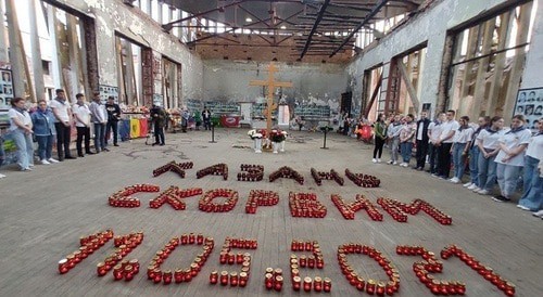 Action in Beslan in memory of those killed in Kazan, May 12, 2021. Photo by Emma Marzoeva for the Caucasian Knot Action in Beslan in memory of those killed in Kazan, May 12, 2021. Photo by Emma Marzoeva for the Caucasian Knot