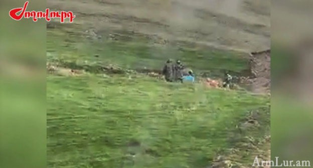 Azerbaijani military servicemen. Screenshot: armlur.am Azerbaijani military servicemen. Screenshot: armlur.am