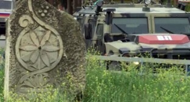 Russian military patrol. Photo: press service of the Ministry of Defence of Russia, http://mil.ru Russian military patrol. Photo: press service of the Ministry of Defence of Russia, http://mil.ru