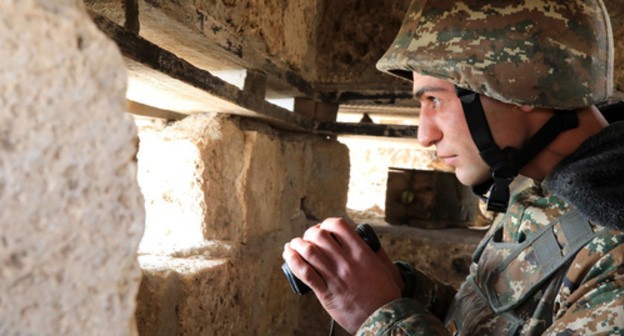 An Armenian soldier on active duty. Photo by the press service of the Armenian Ministry of Defence An Armenian soldier on active duty. Photo by the press service of the Armenian Ministry of Defence