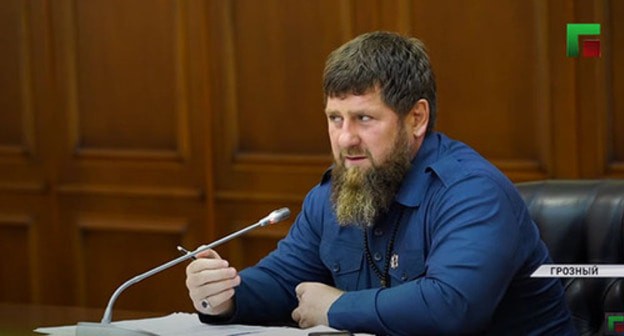 Ramzan Kadyrov. Screenshot of the video by the "Grozny" TV channel https://www.youtube.com/watch?v=wQAg4N5SaLA Ramzan Kadyrov. Screenshot of the video by the "Grozny" TV channel https://www.youtube.com/watch?v=wQAg4N5SaLA