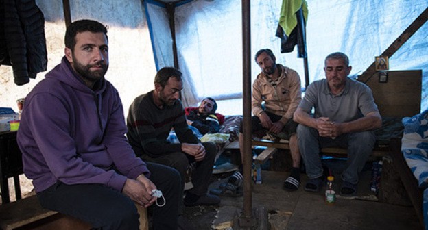 Hunger strikers in the village of Shukruti. Photo: Miriam Nikuradze/OC Media Hunger strikers in the village of Shukruti. Photo: Miriam Nikuradze/OC Media
