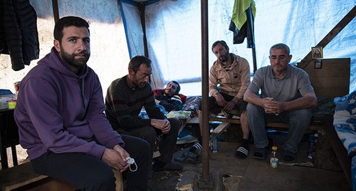 Hunger strikers in the village of Shukruti. Photo: Miriam Nikuradze/OC Media Hunger strikers in the village of Shukruti. Photo: Miriam Nikuradze/OC Media