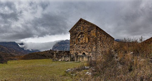 The Tkhaba-Yerdy temple located in the mountainous region of Ingushetia. Photo: Alex Svirkin https://ru.wikipedia.org The Tkhaba-Yerdy temple located in the mountainous region of Ingushetia. Photo: Alex Svirkin https://ru.wikipedia.org