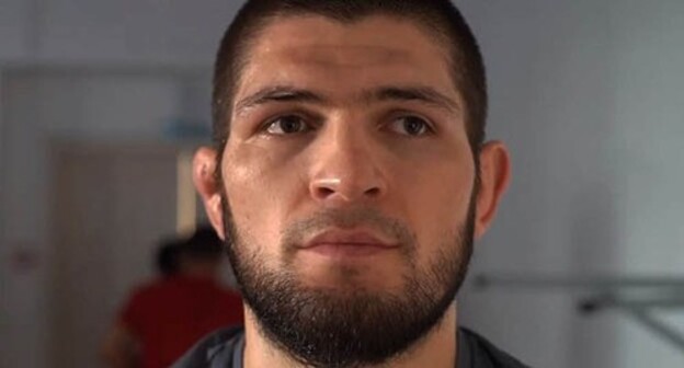 Khabib Nurmagomedov. Screenshot of the video posted on Khabib Nurmagomedov's YouTube channel youtube.com/channel/UCVG90hWNJli0TE9zyxFBiQA Khabib Nurmagomedov. Screenshot of the video posted on Khabib Nurmagomedov's YouTube channel youtube.com/channel/UCVG90hWNJli0TE9zyxFBiQA