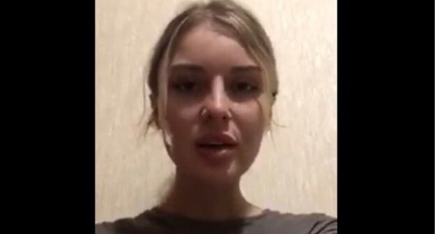 Khalimat Taramova. Screenshot: http://twitter.com/novaya_gazeta/status/1403091524754325513 Khalimat Taramova. Screenshot: http://twitter.com/novaya_gazeta/status/1403091524754325513