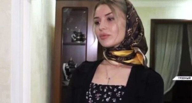 Khalimat Taramova. Screenshot of the video Instagram.com/Grozny.tv Khalimat Taramova. Screenshot of the video Instagram.com/Grozny.tv