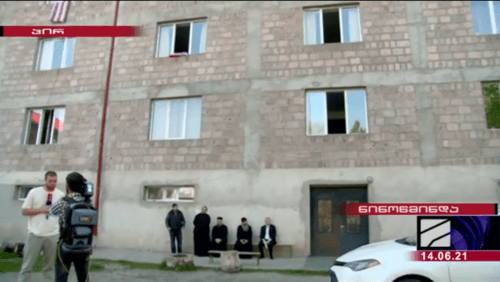 The boarding school for orphans in Ninotsminda. Screenshot of the report by the "Rustavi 2" TV channel The boarding school for orphans in Ninotsminda. Screenshot of the report by the "Rustavi 2" TV channel