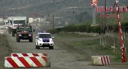Russian peacemakers in Nagorno-Karabakh. Photo by the press service of the Russian Ministry of Defence Russian peacemakers in Nagorno-Karabakh. Photo by the press service of the Russian Ministry of Defence