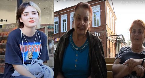 Residents of Vladikavkaz. Collage made by the Caucasian Knot. Screenshot: http://www.youtube.com/watch?v=011-cKpeGNO&t=133s Residents of Vladikavkaz. Collage made by the Caucasian Knot. Screenshot: http://www.youtube.com/watch?v=011-cKpeGNO&t=133s