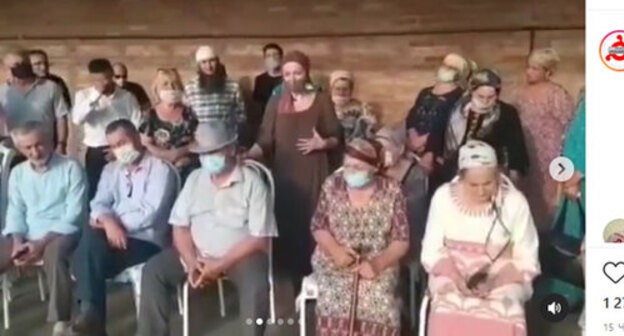 Forced migrants from Chechnya have complained about the problem with housing in Ingushetia in their video appeal to the Russian President Vladimir Putin. Screenshot of the video https://www.instagram.com/p/CQrHb33sMbhiJ0QoS6uhdd4bR2IVlZPA-HZIm40/ Forced migrants from Chechnya have complained about the problem with housing in Ingushetia in their video appeal to the Russian President Vladimir Putin. Screenshot of the video https://www.instagram.com/p/CQrHb33sMbhiJ0QoS6uhdd4bR2IVlZPA-HZIm40/