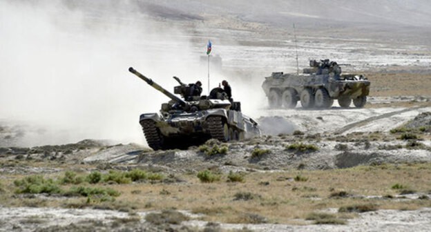 Military vehicles at the “Mustafa Kemal Ataturk-2021” joint exercises of the Azerbaijani and Turkish military personnel held in Baku. Photo by the press service of the Azerbaijani Ministry of Defence Military vehicles at the “Mustafa Kemal Ataturk-2021” joint exercises of the Azerbaijani and Turkish military personnel held in Baku. Photo by the press service of the Azerbaijani Ministry of Defence
